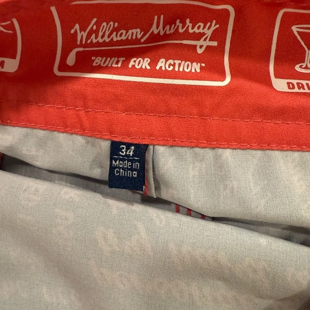 William Murray Golf Words of Wisdom Purple and Pink Board Shorts